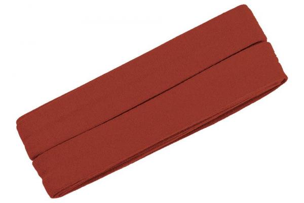 Oaki Doki Jersey Schrägband gefalzt 3m Coupon Rostbraun